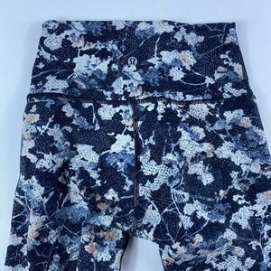 Lululemon Leggings Women's 4 Wunder Under High Rise Spring Bloom LW5AOZ Ladies